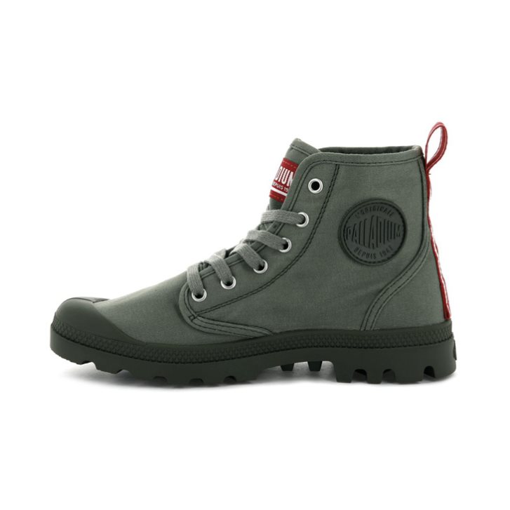 Bottes Palladium Pampa Hi Dare Homme Vert Olive | FR BTY682K